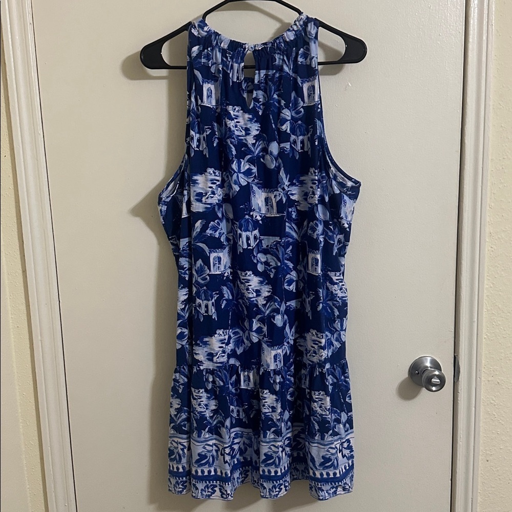 NWOT Loft Plumeria‎ Flounce Swing Dress XL - Picture 5 of 5